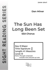 The Sun Has Long Been Set SSA choral sheet music cover